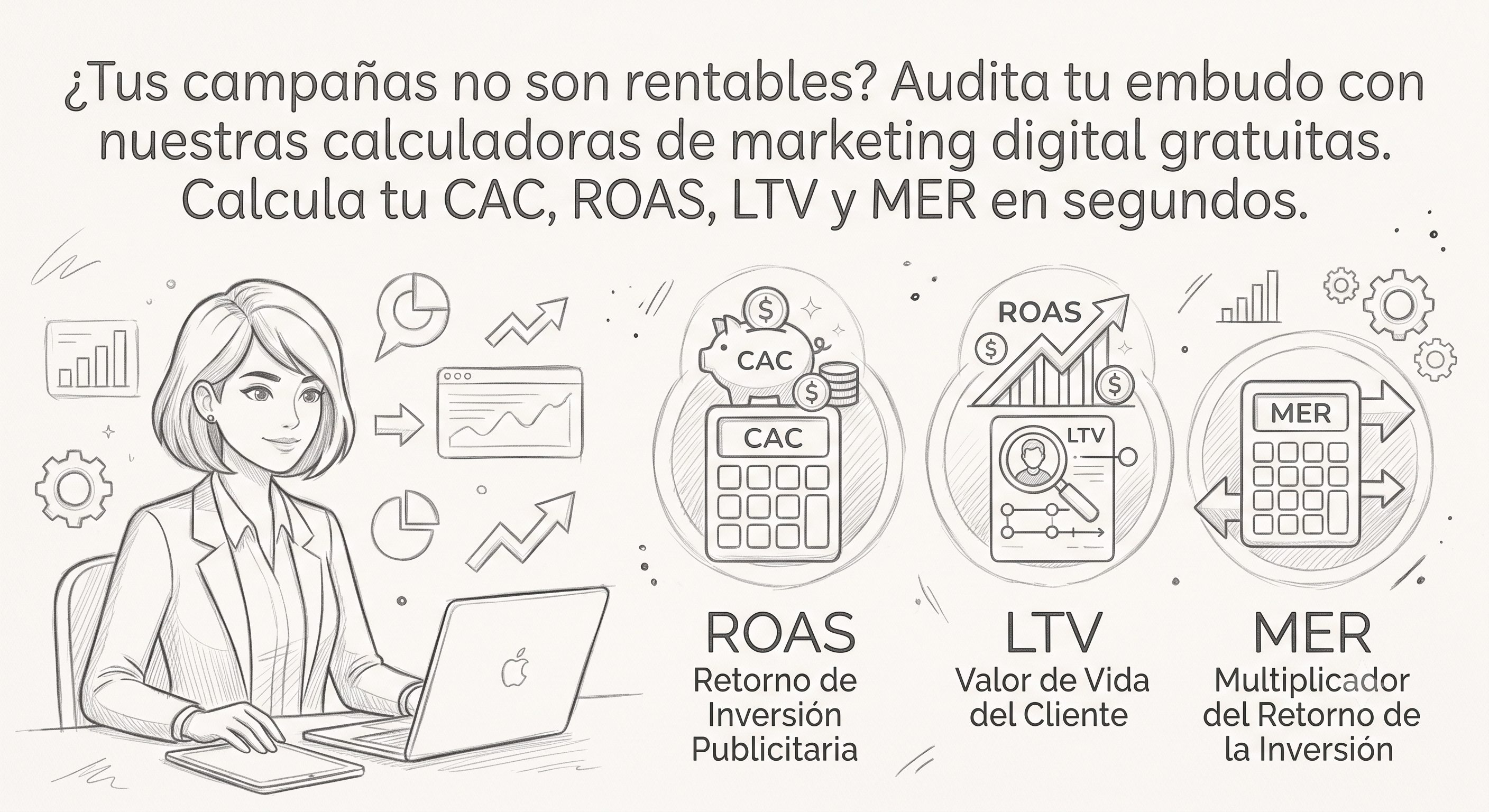 Calculadoras de Marketing Digital Dashboard Analítico de Resultados