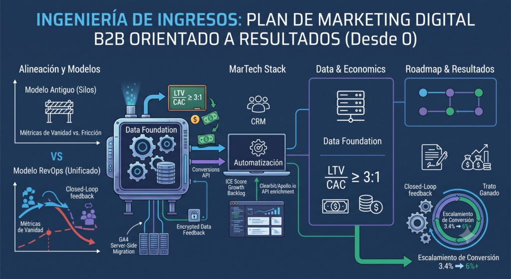 Cómo Alinear Marketing y Ventas B2B con un SLA RevOps Activo