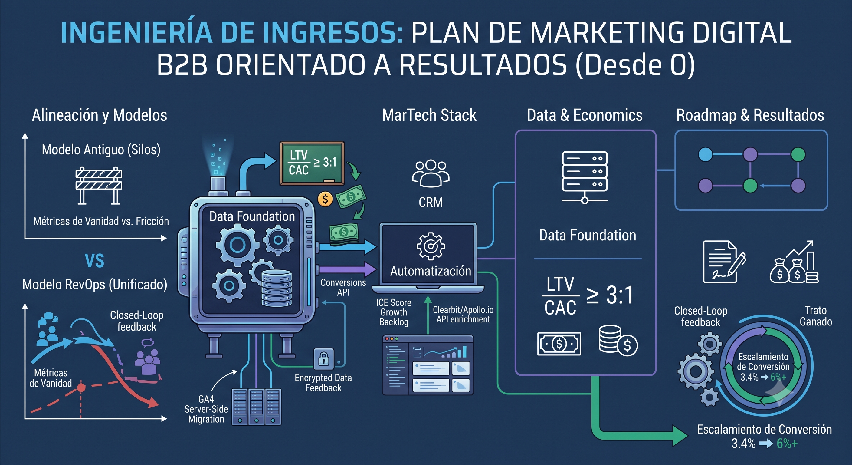 Cómo Alinear Marketing y Ventas B2B con un SLA RevOps Activo